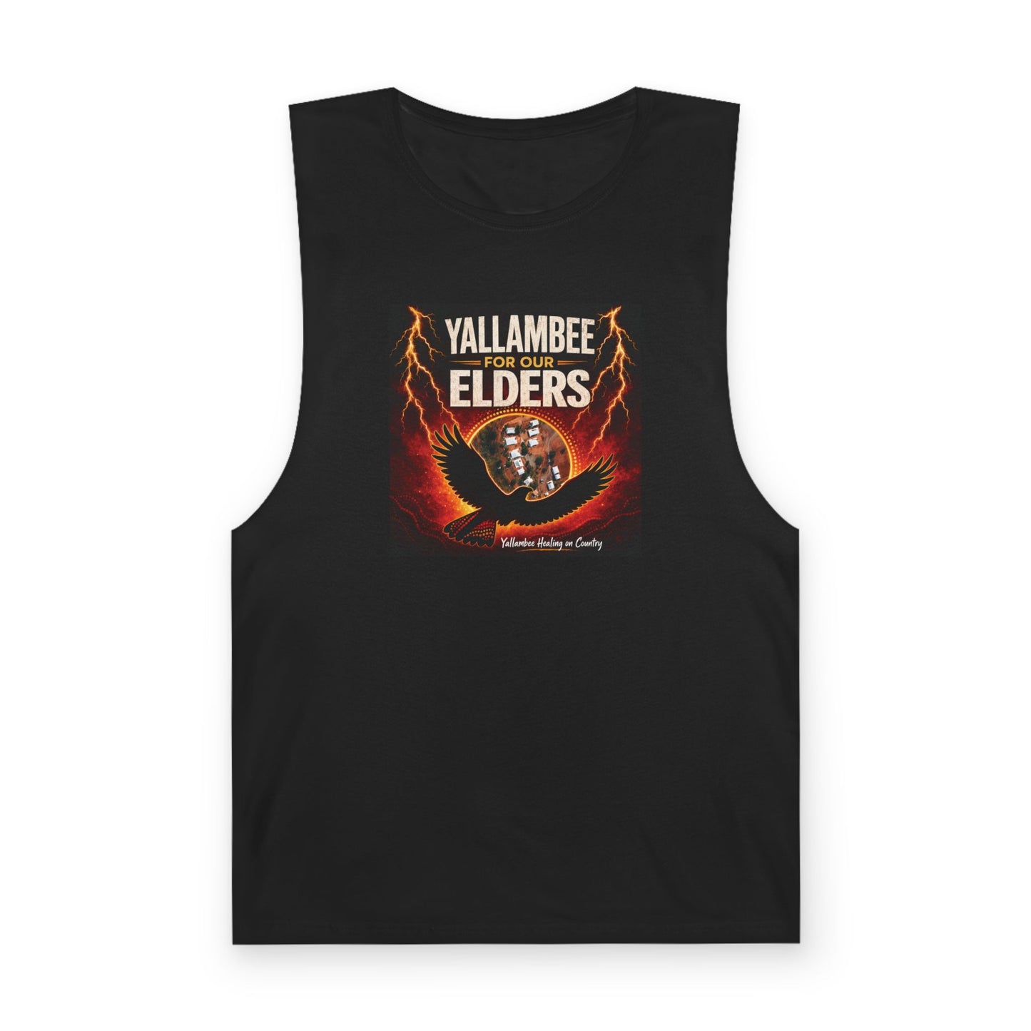 Yallambee For Our Elders Tank Top — Healing On Country Indigenous Pride Graphic Tank