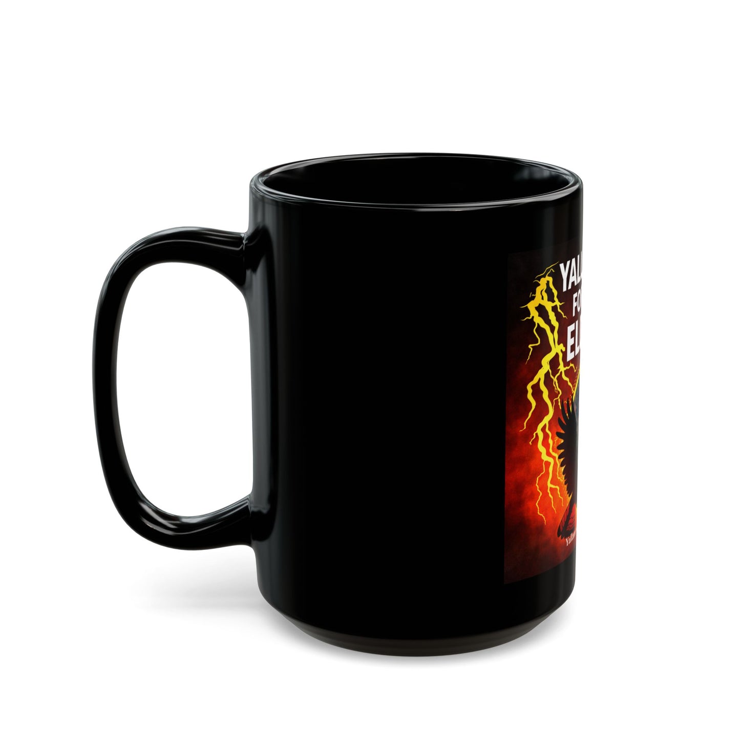 Yallambee For Our Elders Black Coffee Mug — Indigenous Healing & Support Design (11oz/15oz)