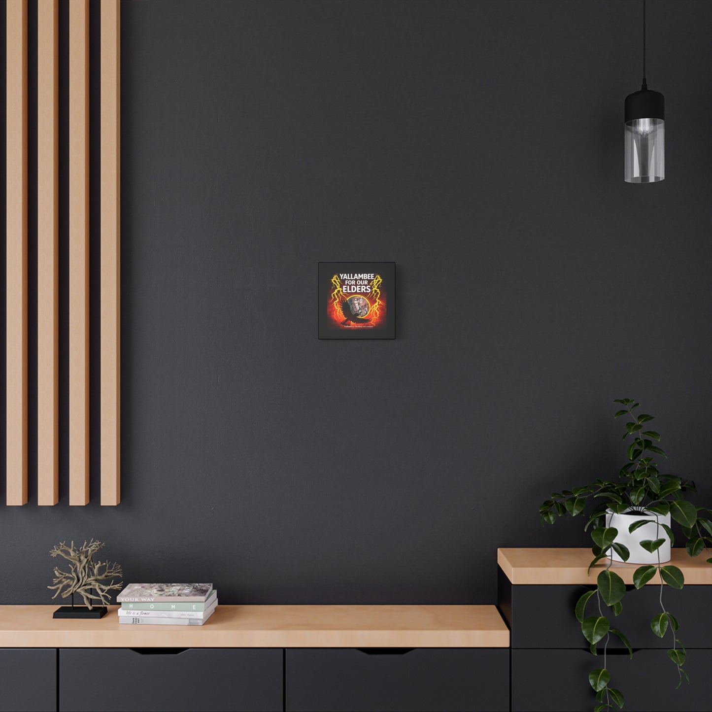 Yallambee For Our Elders Canvas Wall Art — Indigenous Community Tribute Matte Stretched Canvas