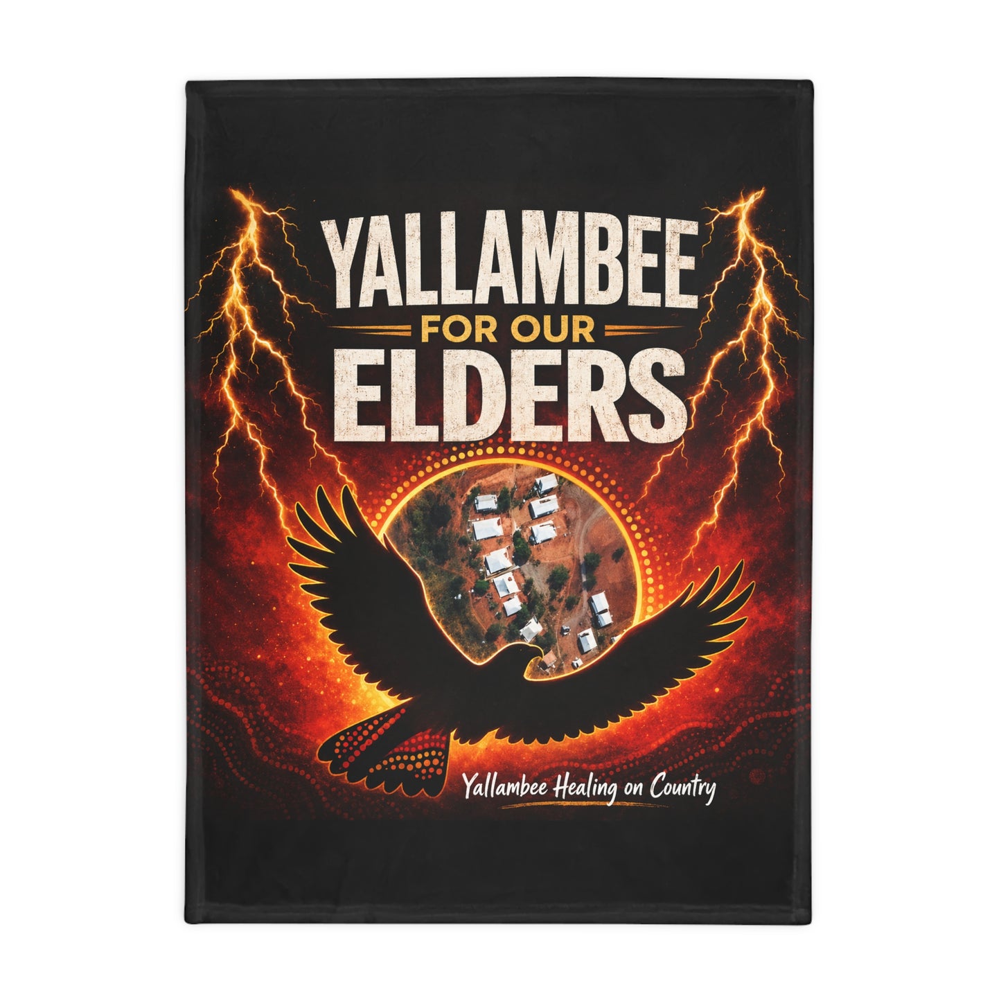 Yallambee For Our Elders Fleece Blanket – Healing on Country Collection