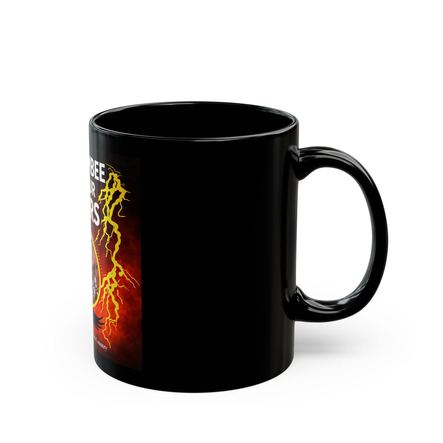 Yallambee For Our Elders Black Coffee Mug — Indigenous Healing & Support Design (11oz/15oz)