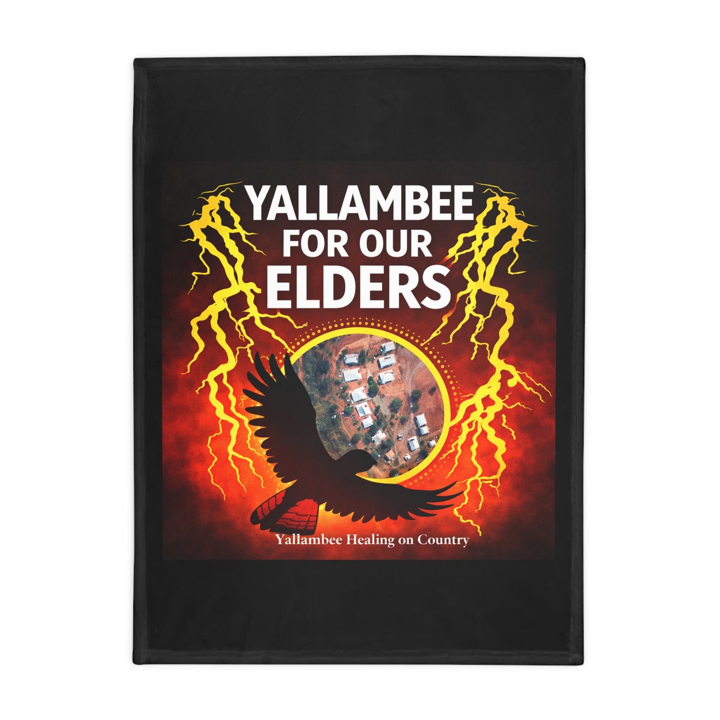 Yallambee For Our Elders Fleece Blanket – Healing on Country Collection