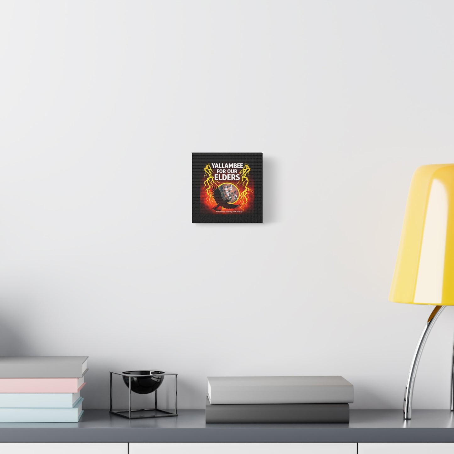 Yallambee For Our Elders Canvas Wall Art — Indigenous Community Tribute Matte Stretched Canvas